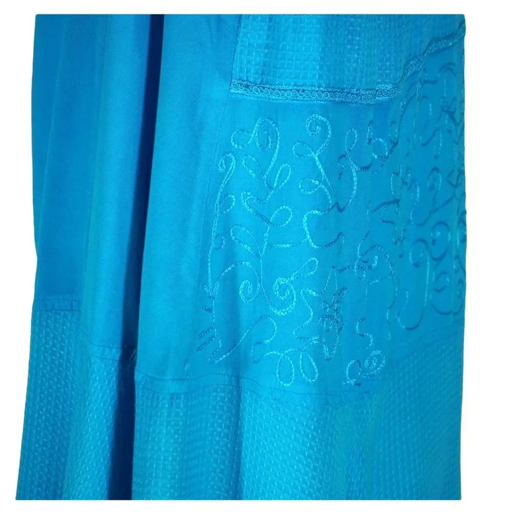 Added Dimensions Dress for Catherines Size 1X Blue Boho Hippie Midi Maxi‎